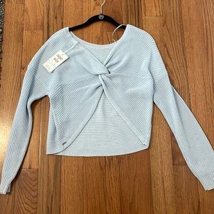 Hollister Blue reversible sweater